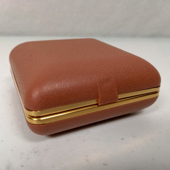 Vintage Seth Thomas Alarm Clock Travel Size Foldable Brown Plastic Case Glowing - Picture 13 of 16